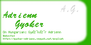 adrienn gyoker business card